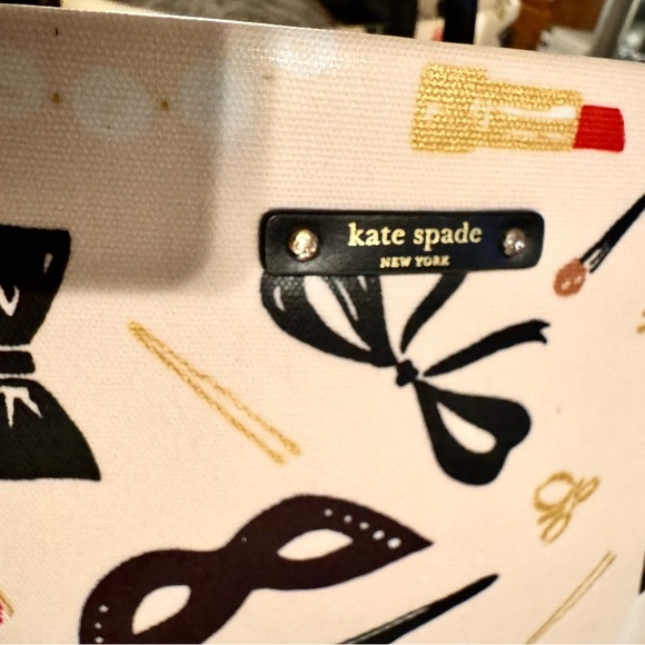 Kate Spade Mask and Makeup Print Tote - Picture 8 of 11